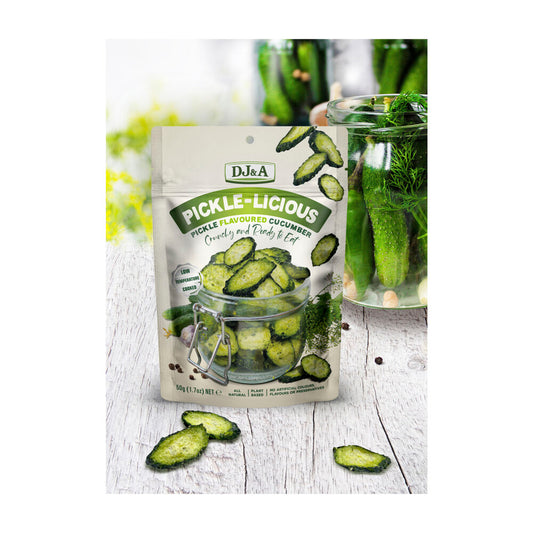 DJ&A Pickle-licious Pickled Flavoured Cucumber - 50g
