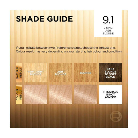 L'Oreal Preference 9.1 Oslo Hair Colour - 1 Pack