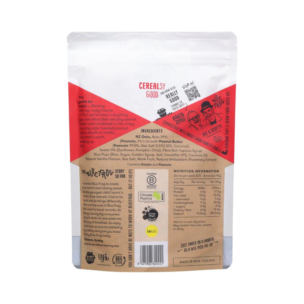 Blue Frog Granola Pic's Crunchy Peanut Butter - 350g