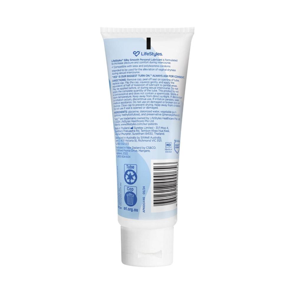 LifeStyles Silky Smooth Lubricant - 100g