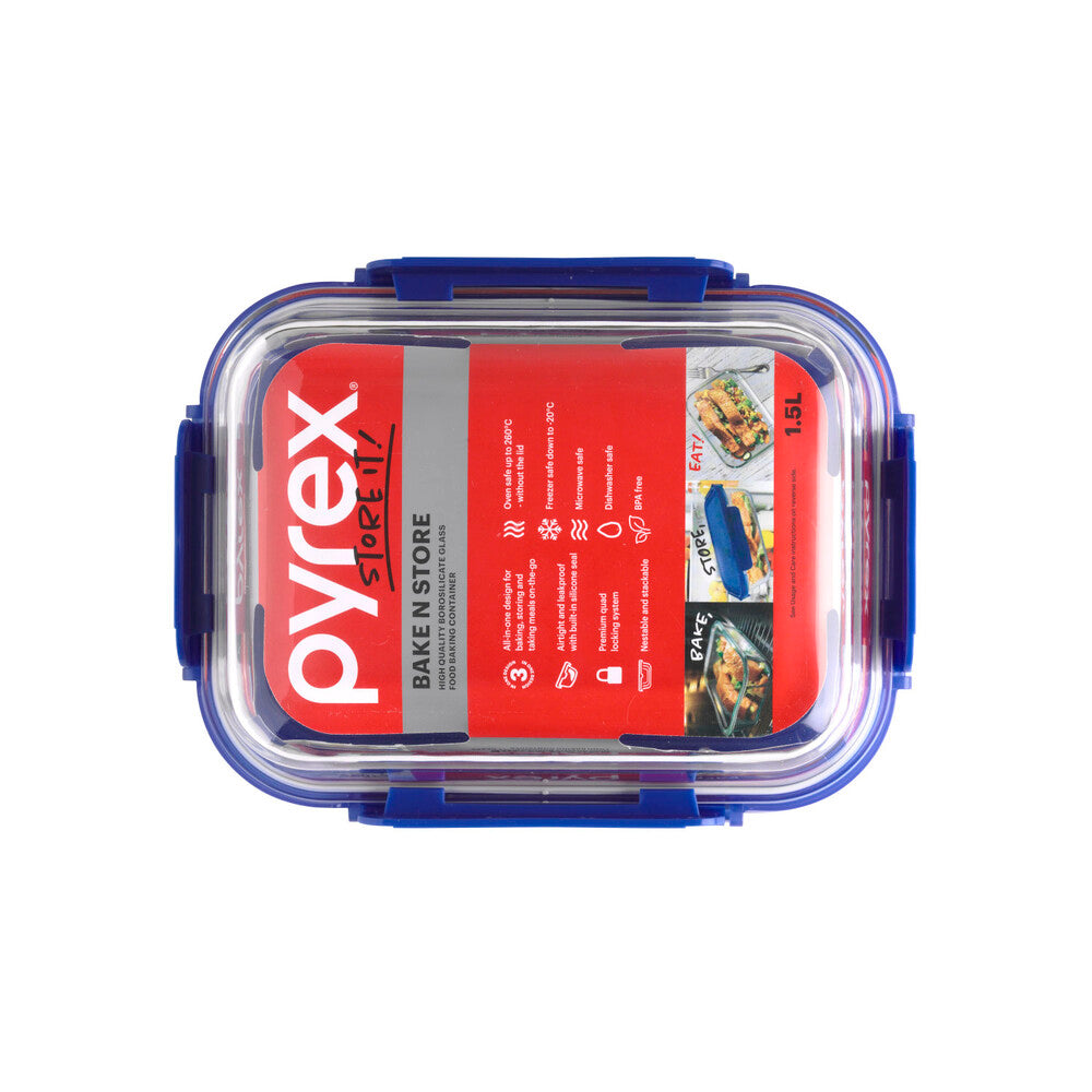 Pyrex Bake N Store Glass Container 1.52L - 1 each