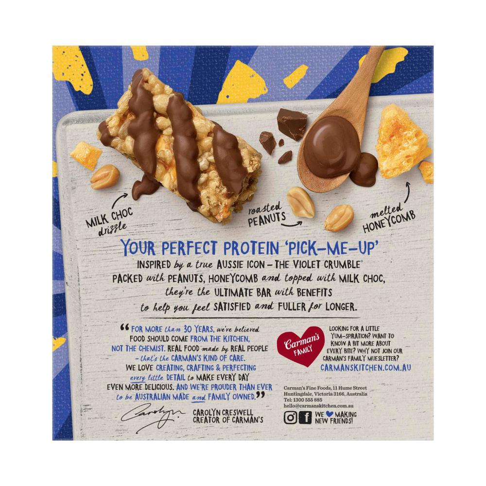 Carman's Protein Bars Violet Crumble 5 Pack - 200g