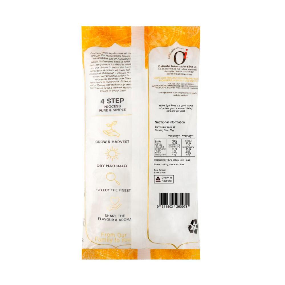 Maharajah's Choice Yellow Split Pea - 1 KG