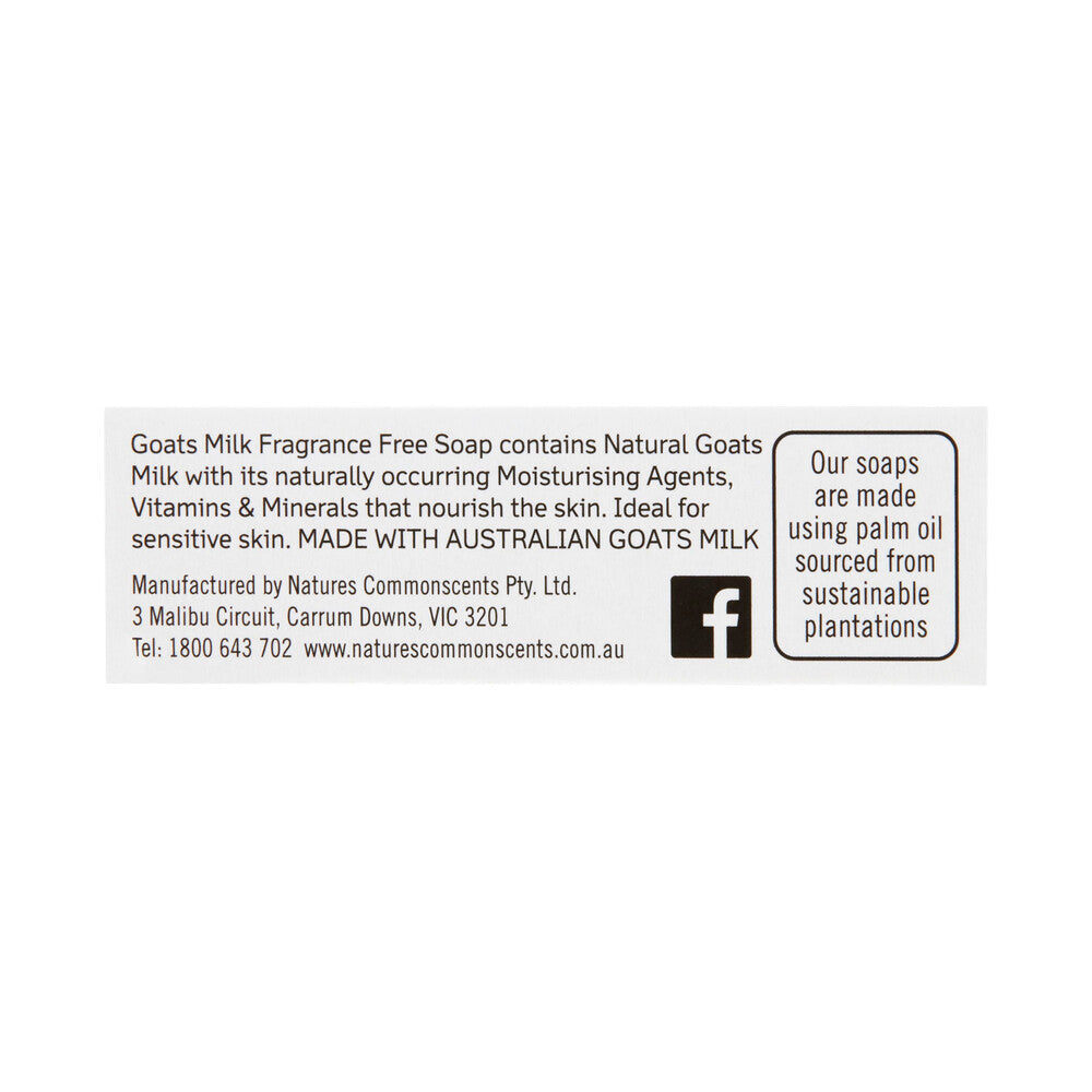 Natures Commonscents Goats Milk Soap - 100g