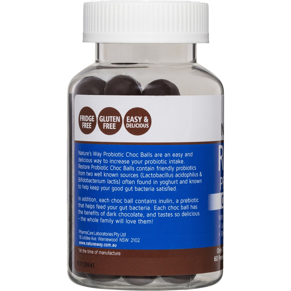 Nature's Way Restore Daily Probiotic Chocballs 60 pack