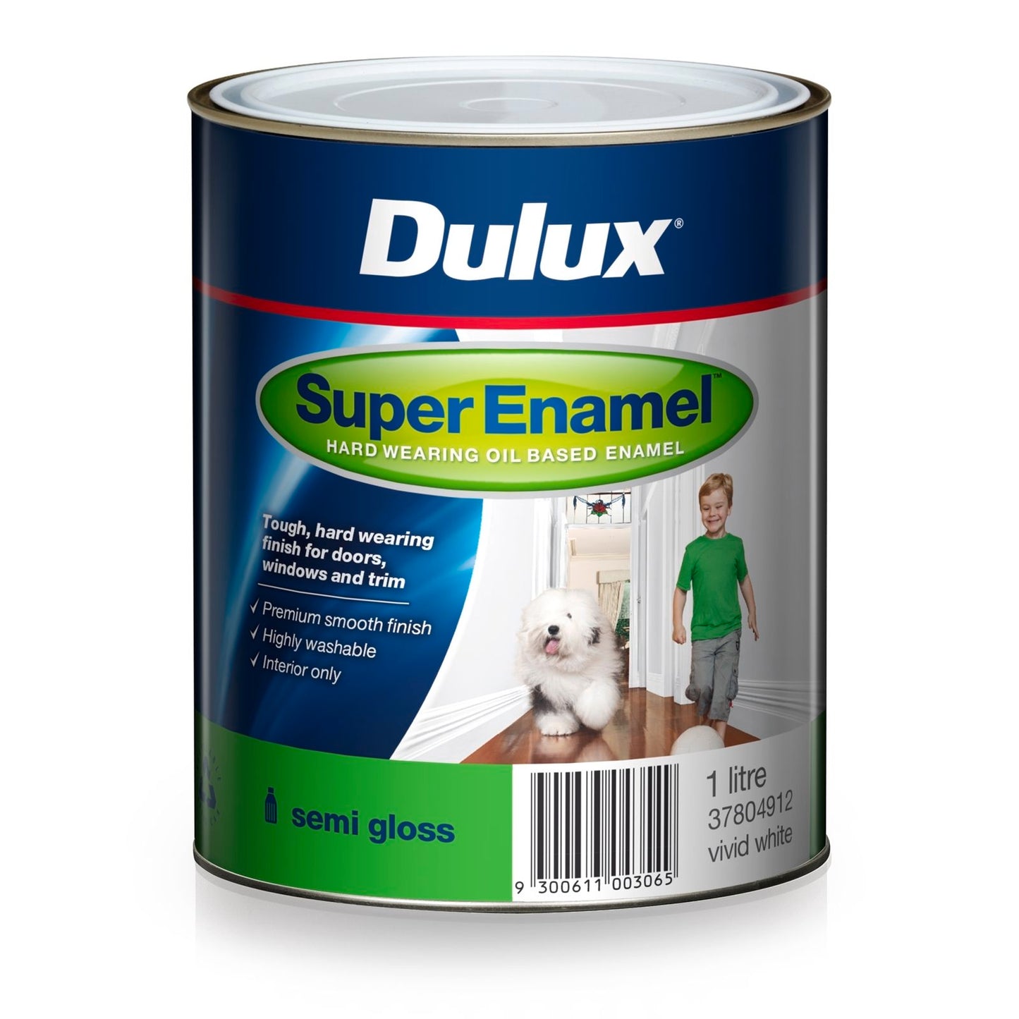 Dulux Super Enamel Paint - 1L - Vivid White