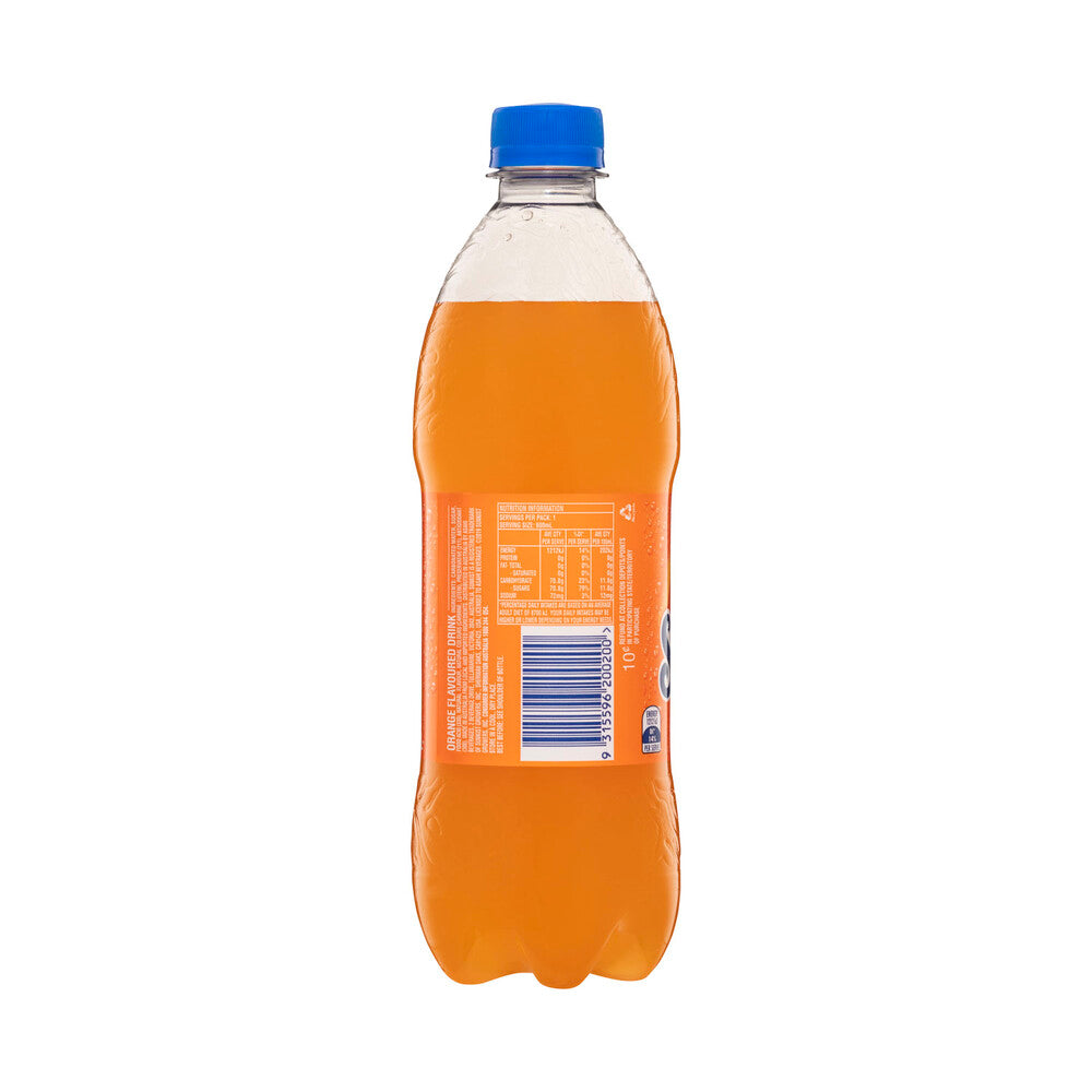 Sunkist Soft Drink Orange - 600mL