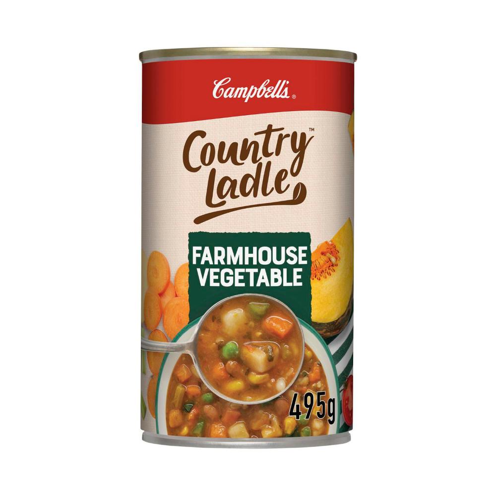 Campbell's Country Ladle Soup Can Farmhouse Vegetable - 495g