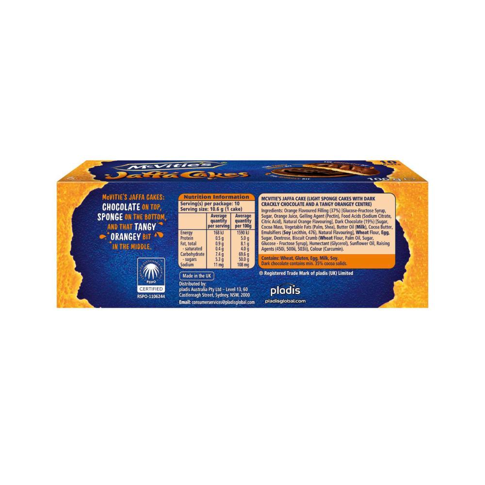 Mcvities Jaffa Cakes Biscuits - 106g