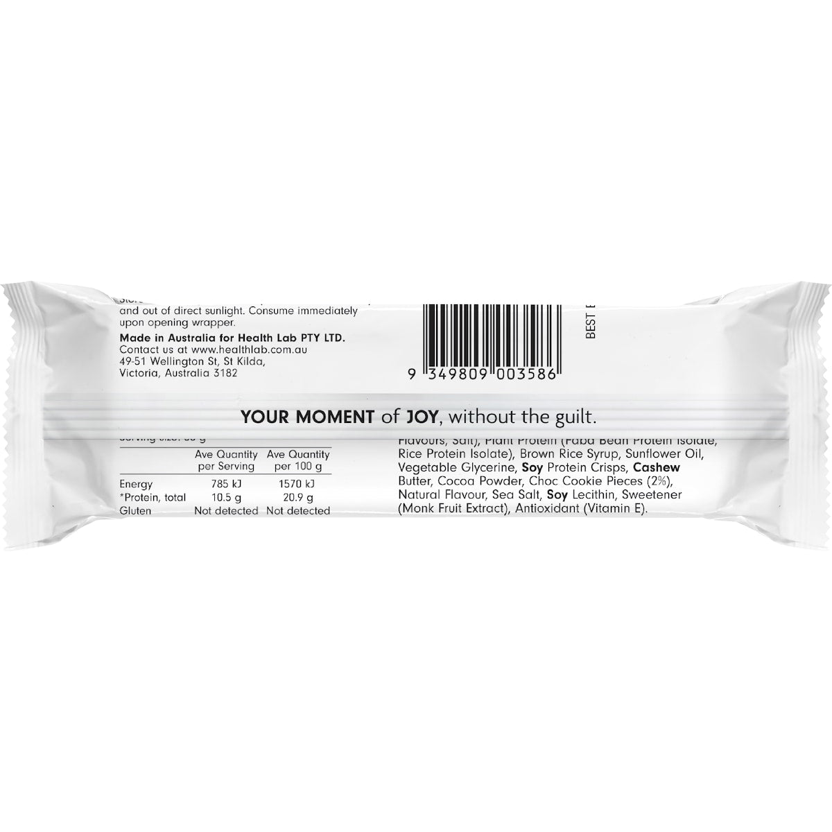 Health Lab Plant Protein Bar Cookies & Crème 50g