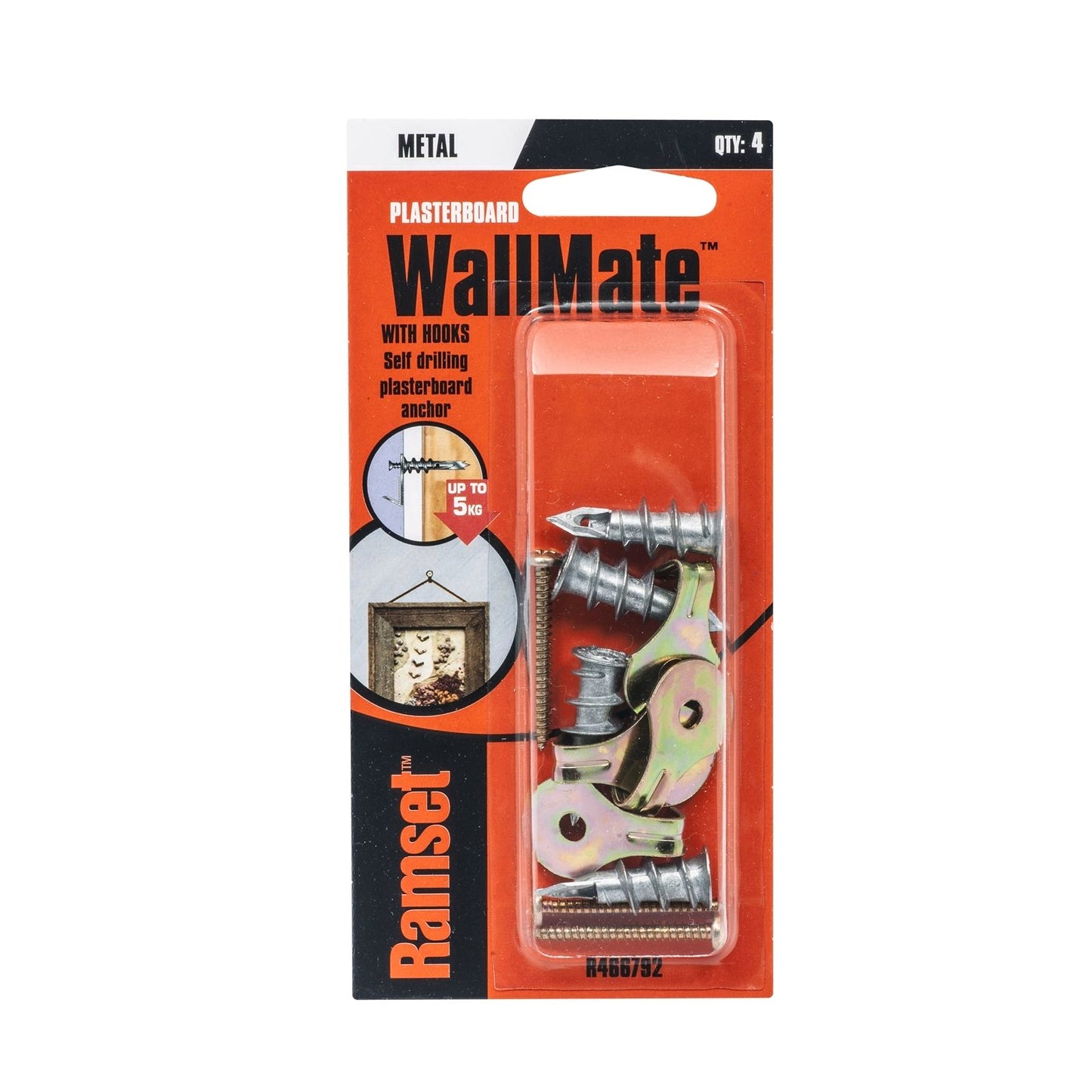 Ramset Wallmate Mini Anchor - 11 x 32mm - 4 Pack