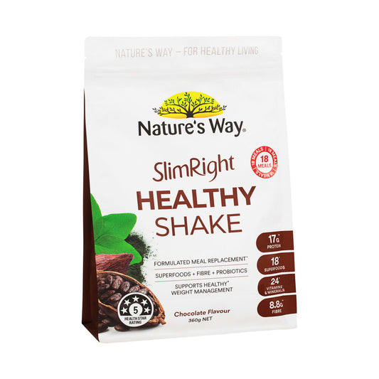 Natures Way Slimright Healthy Shake Chocolate - 360g