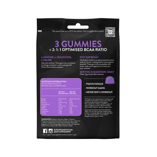 Sup Bcaa High Performance Gummies Peach Flavour - 40 pack
