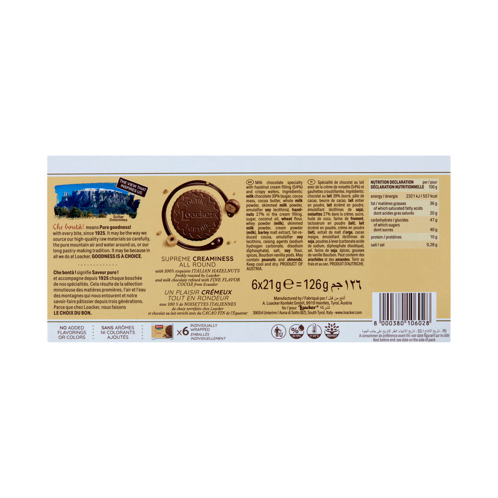 Loacker Gran Pasticceria Tortina Biscuit Original - 126g