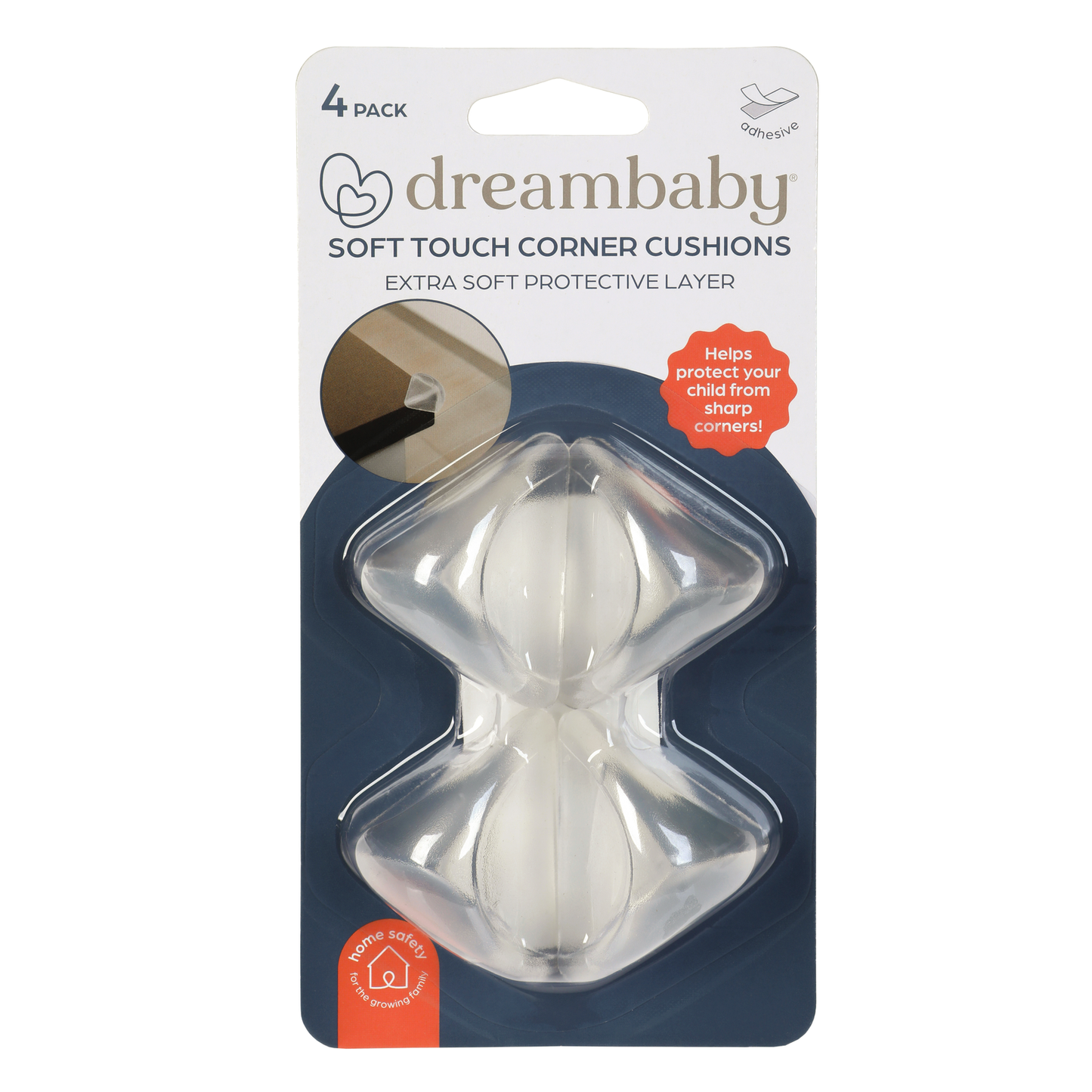 Dreambaby Child Safety Corner Cushion - 4 Pack