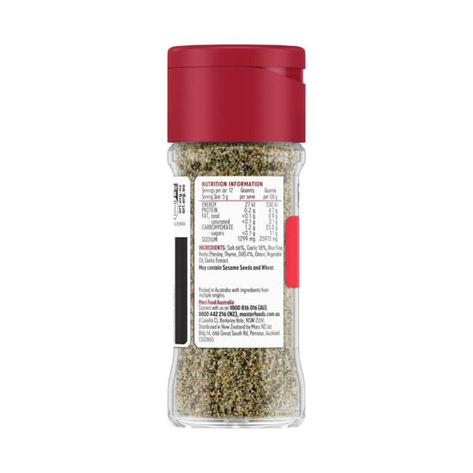 MasterFoods Garlic & Herb Salt - 62g