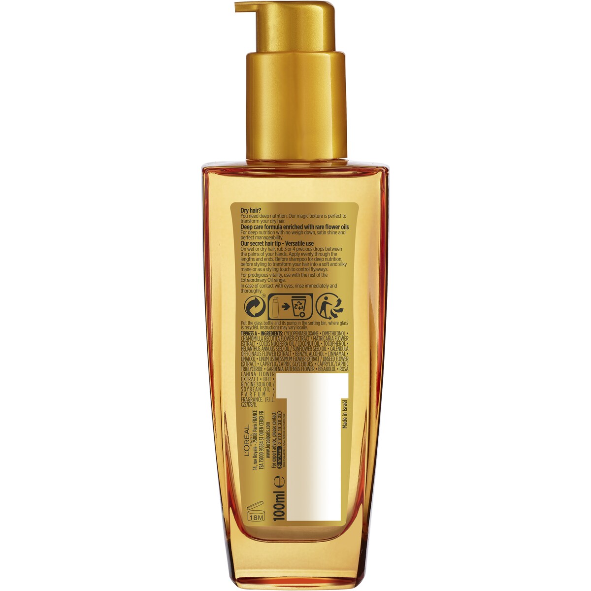 L'oreal Treatment Elvive Extra Ordinary Oil 100ml