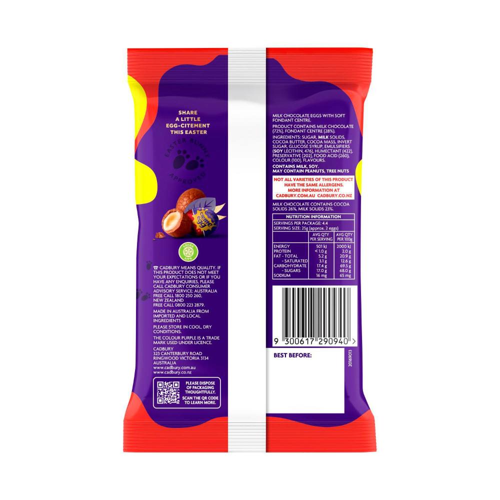 Cadbury Creme Egg Minis Chocolate Easter Bag - 110g