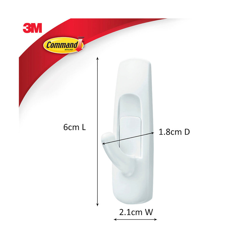 3M Command Adhesive Hook Small - 2 pack