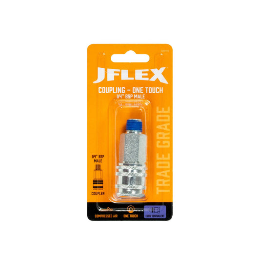 Jflex BSP Male Euro Style Coupling - 1/4" - 20 x 55mm