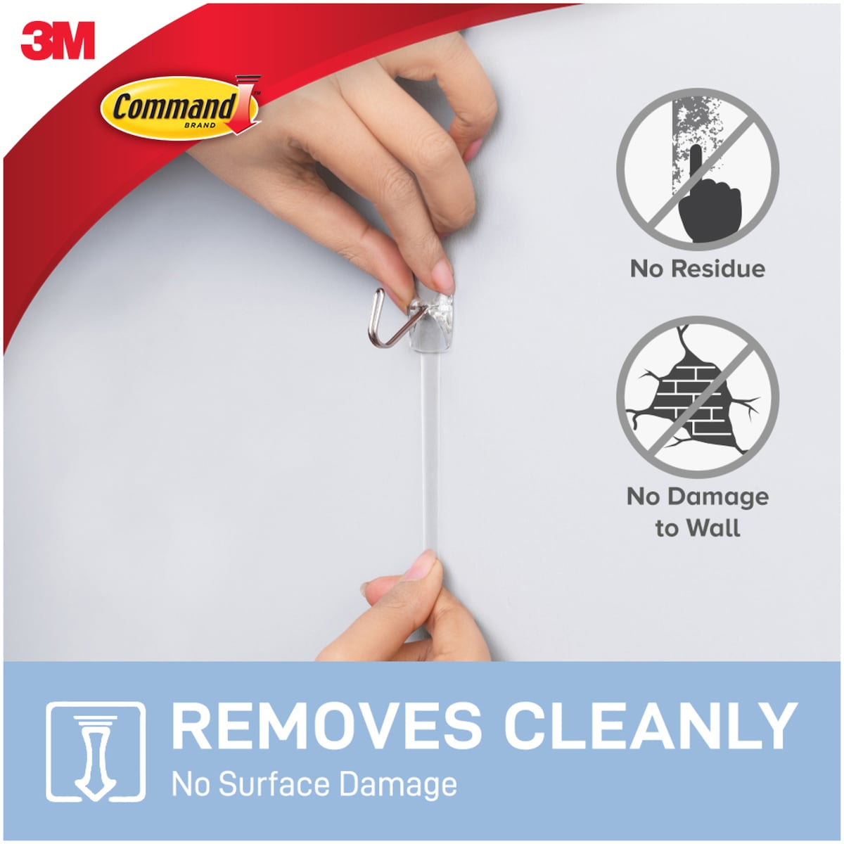 3m Command Utensil Hooks Clear Value 6 Pack