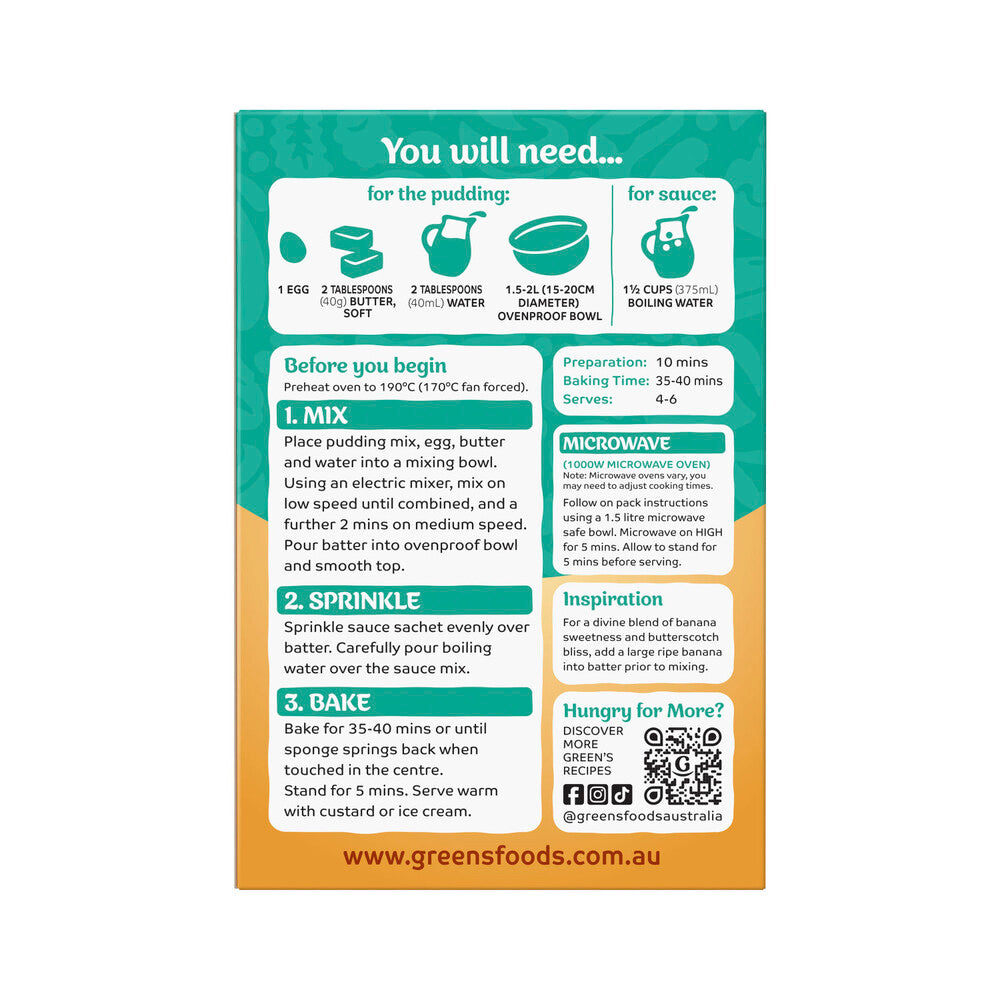 Green's Butterscotch Pudding Mix - 260g