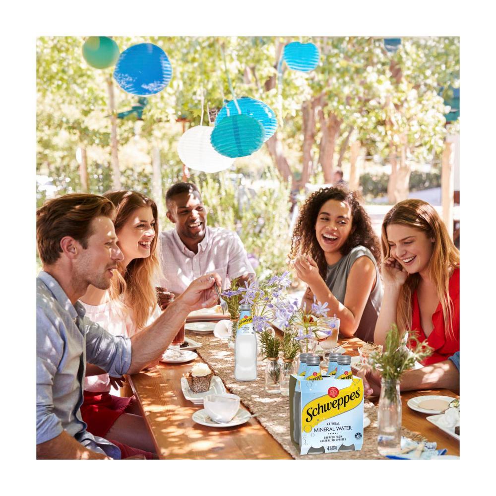 Schweppes Natural Mineral Water 300ml x 4 Pack
