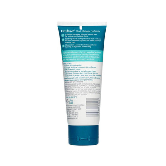 TriShave 3 In 1 Anti-rash Shaving Creme Men - 100g