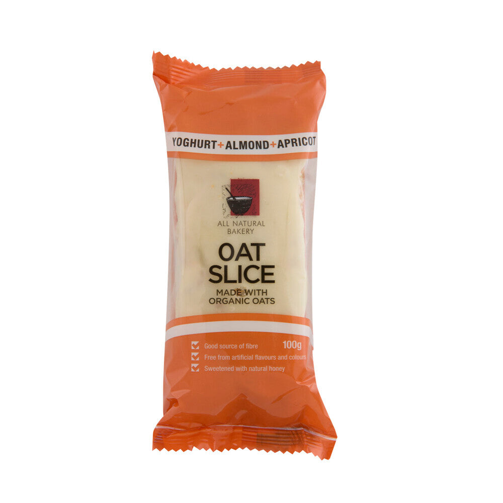 All Natural Bakery Apricot Almond Yoghurt Oat Slices - 100g
