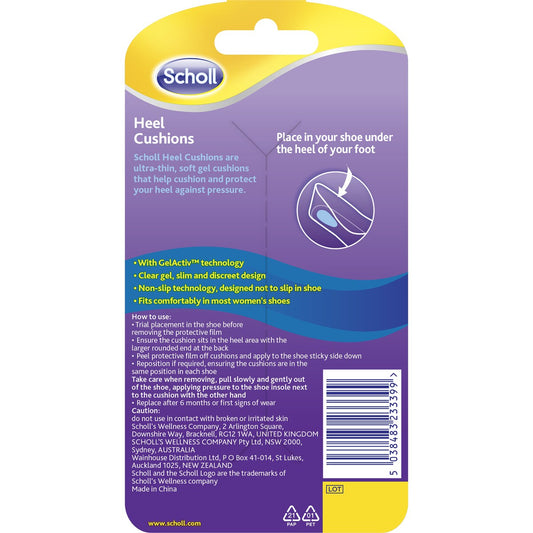 Scholl Party Feet Invisible Gel Heel Cushions Each