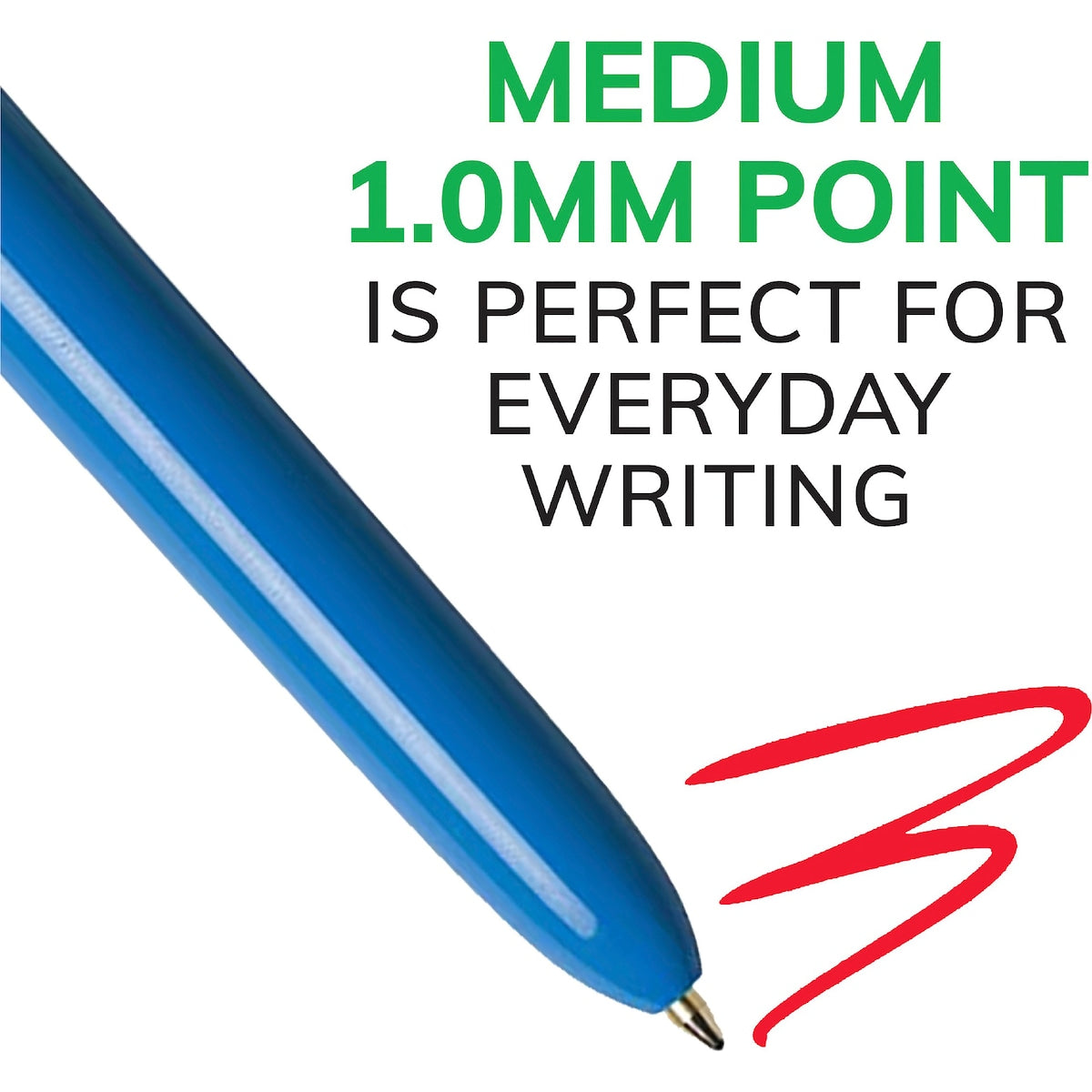 Bic 4 Colour Retractable Ball Pen Original 3 Pack