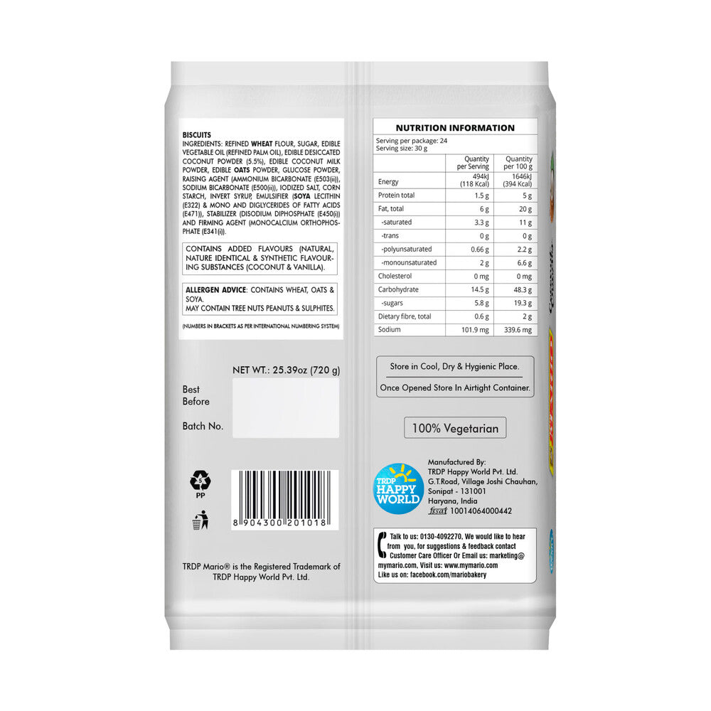 Mario Coconut Biscuits - 720g