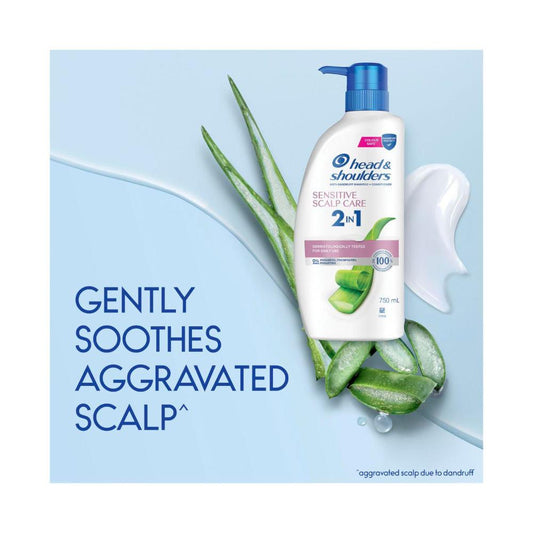 Head & Shoulders Sensitive Scalp Care 2 In 1Anti-Dandruff Shampoo & Conditio ... 750mL