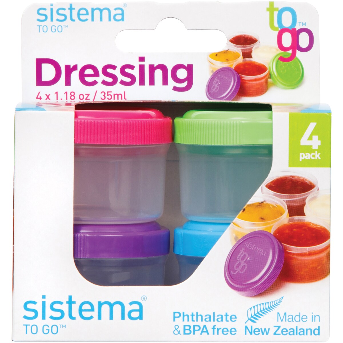 Sistema Plasticware Dressing Pot To Go Each