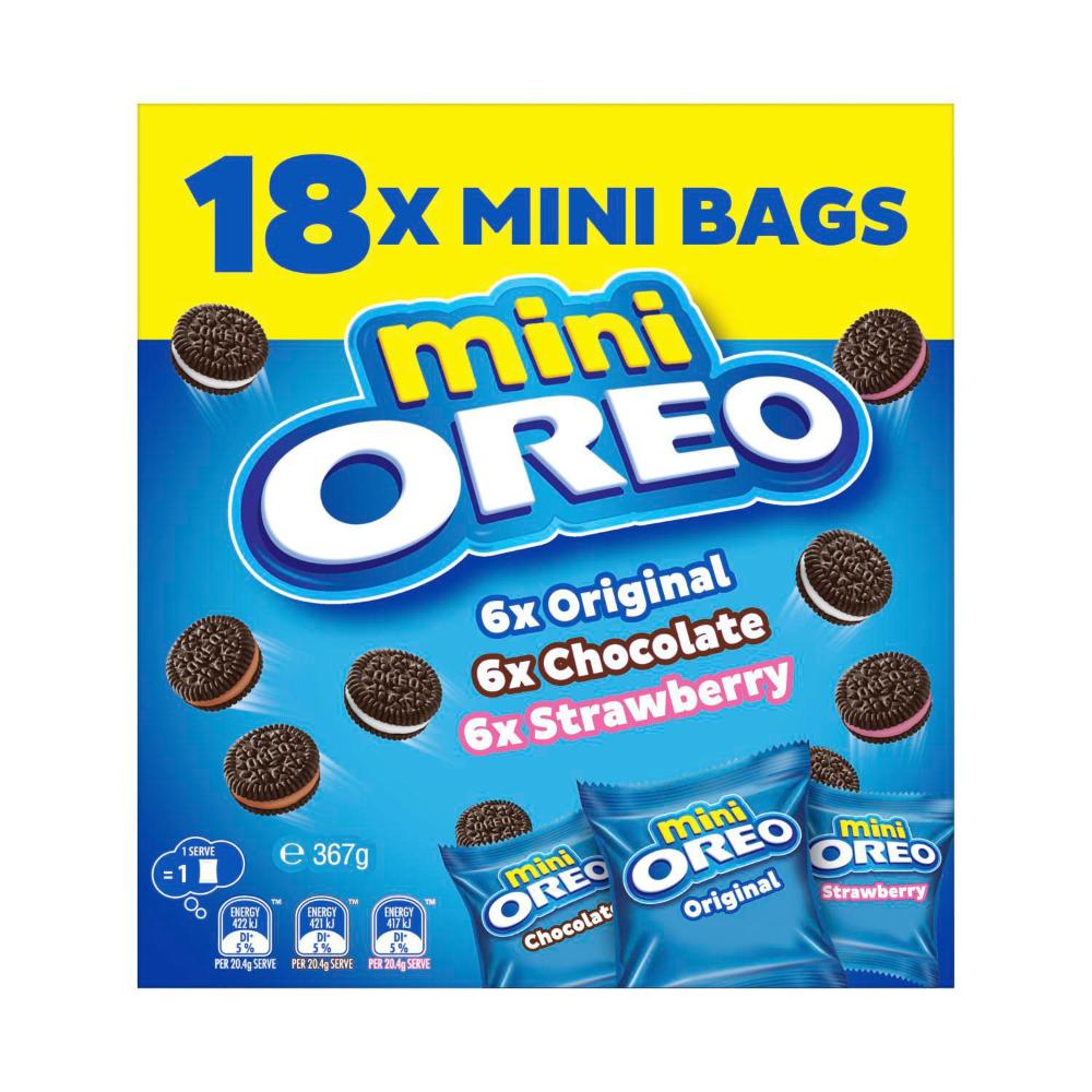 Oreo Multipack Cookies Mixed 18 Pack - 367g