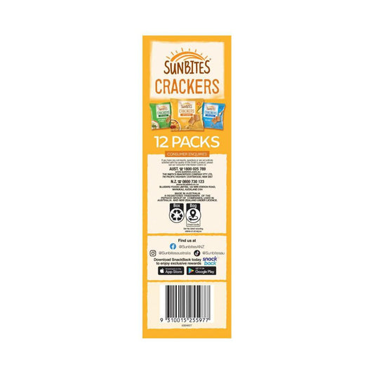 Sunbites Crackers Mix Kids' Lunchbox Multipack 12 Pack - 288g