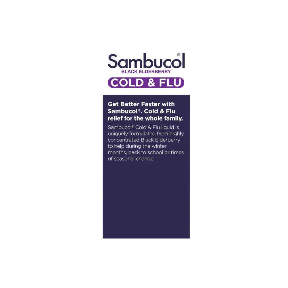 Sambucol Cold & Flu Liquid - 120mL