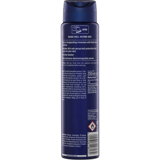 Nivea Men Cool Kick Aerosol Antiperspirant Deodorant 250ml
