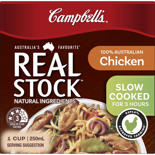 Campbells Real Stock Chicken Liquid Stock 250mL