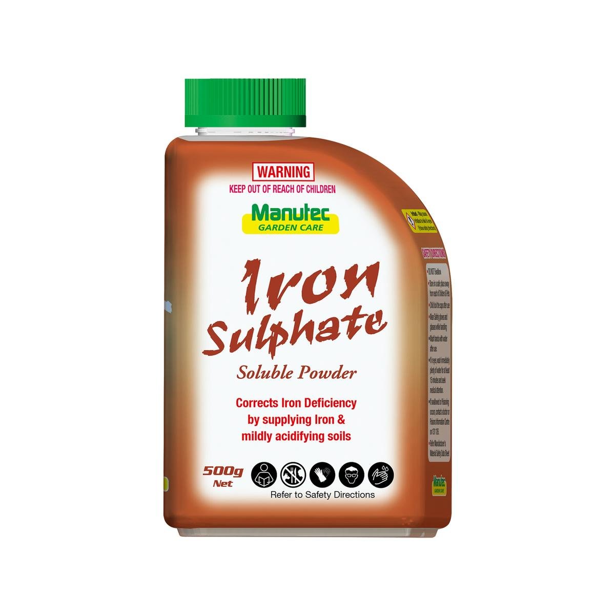 Manutec Iron Sulphate 500g Soluble Crystals - Corrects Iron Deficiency