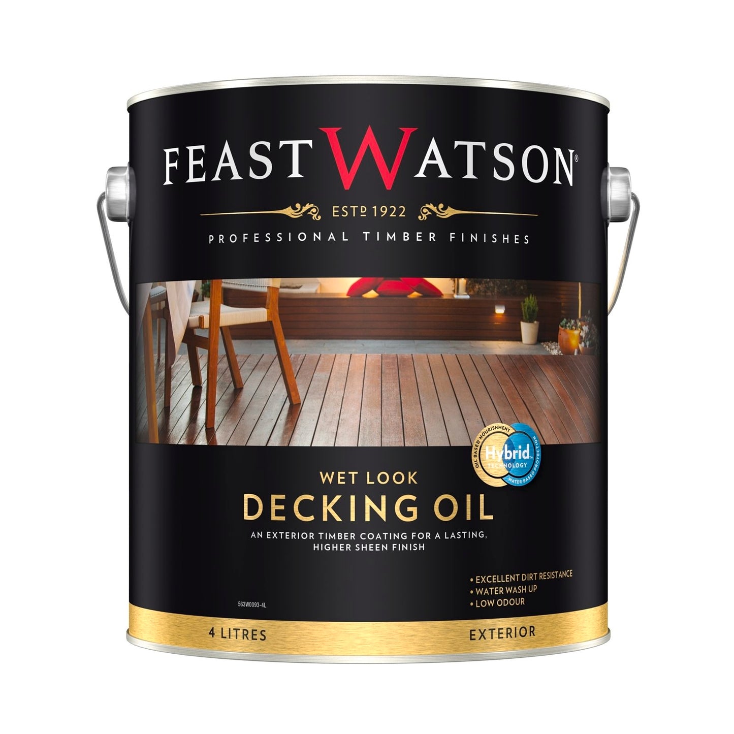 Feast Watson Wet Look Decking Oil - 4L