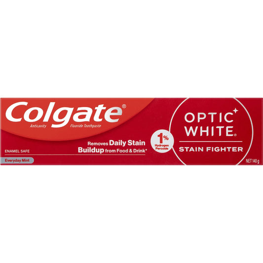 Colgate Teeth Whitening Toothpaste Optic White Stain Fighter 140g