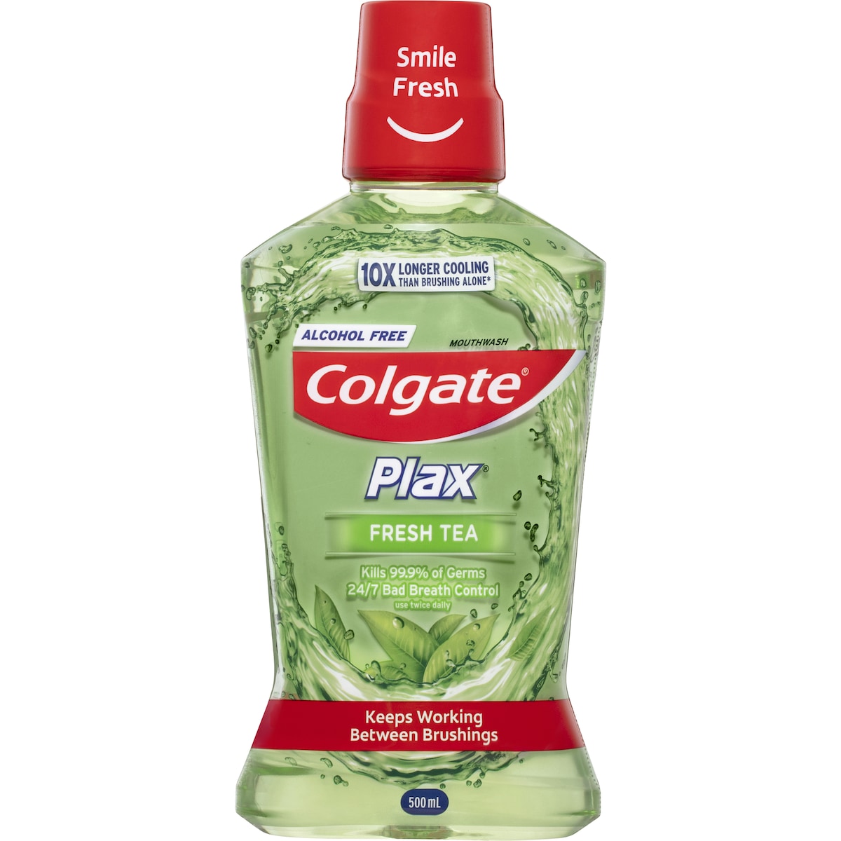 Colgate Mouthwash Fresh Tea Alcohol Free - Plax 500mL