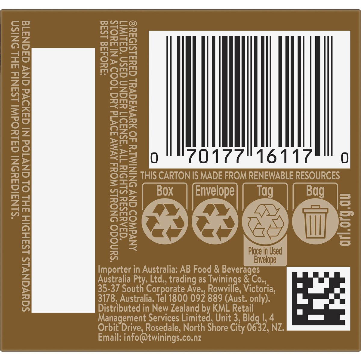 Twinings Chai Vanilla Tea Bags 10 pack
