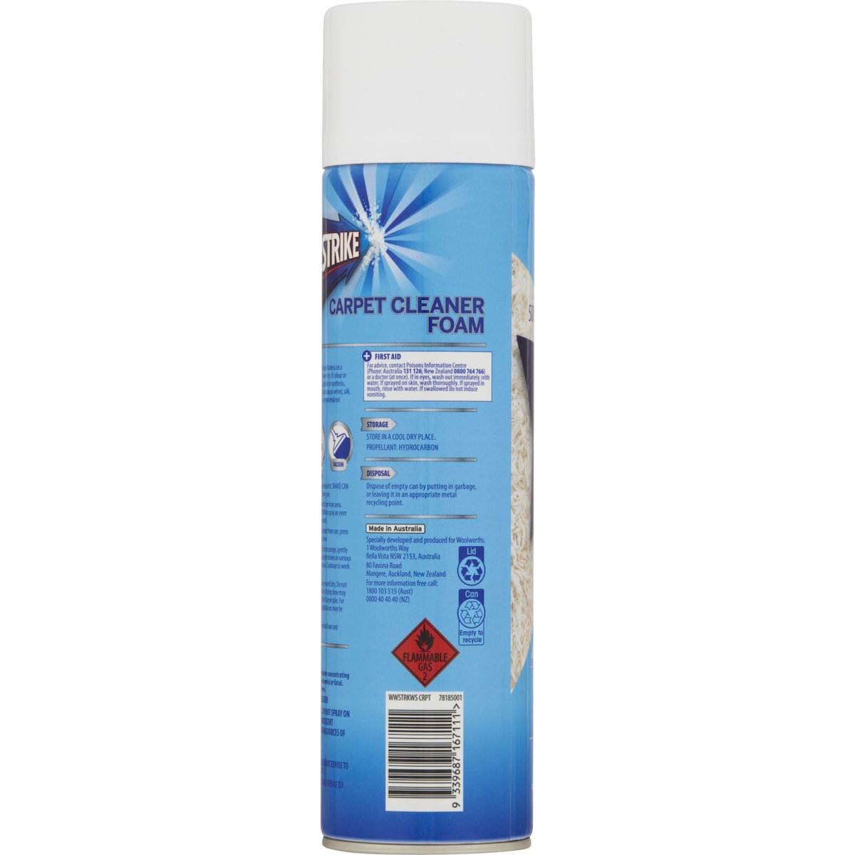 Strike Carpet Cleaner Foam 500g