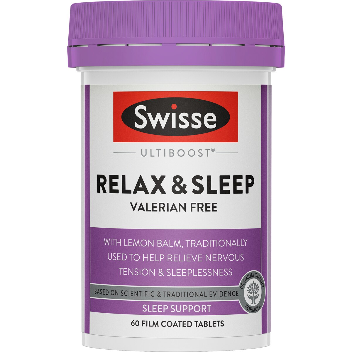 Swisse Ultiboost Relax + Sleep Tablets For Sleep Support 60 Pack