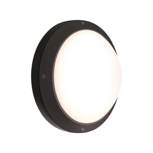 Hpm Oroya LED Round Bunker Light - 16W - Black