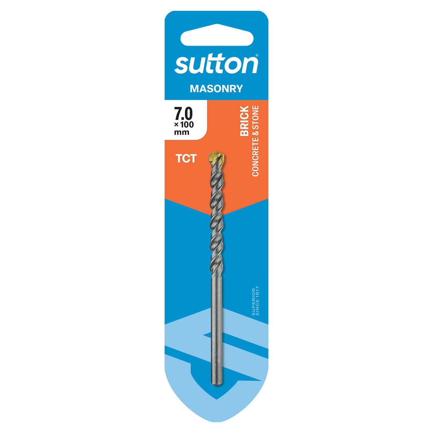 Sutton Tools TCT Masonry Drill Bit - 7 x 100mm
