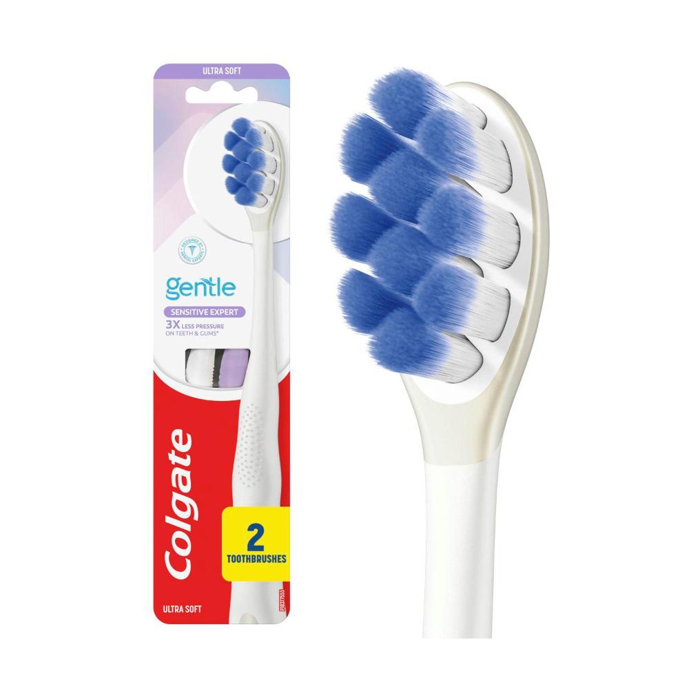 Colgate Gentle Sensitive Expert Ultra Soft Toothbrush - 2 Pack