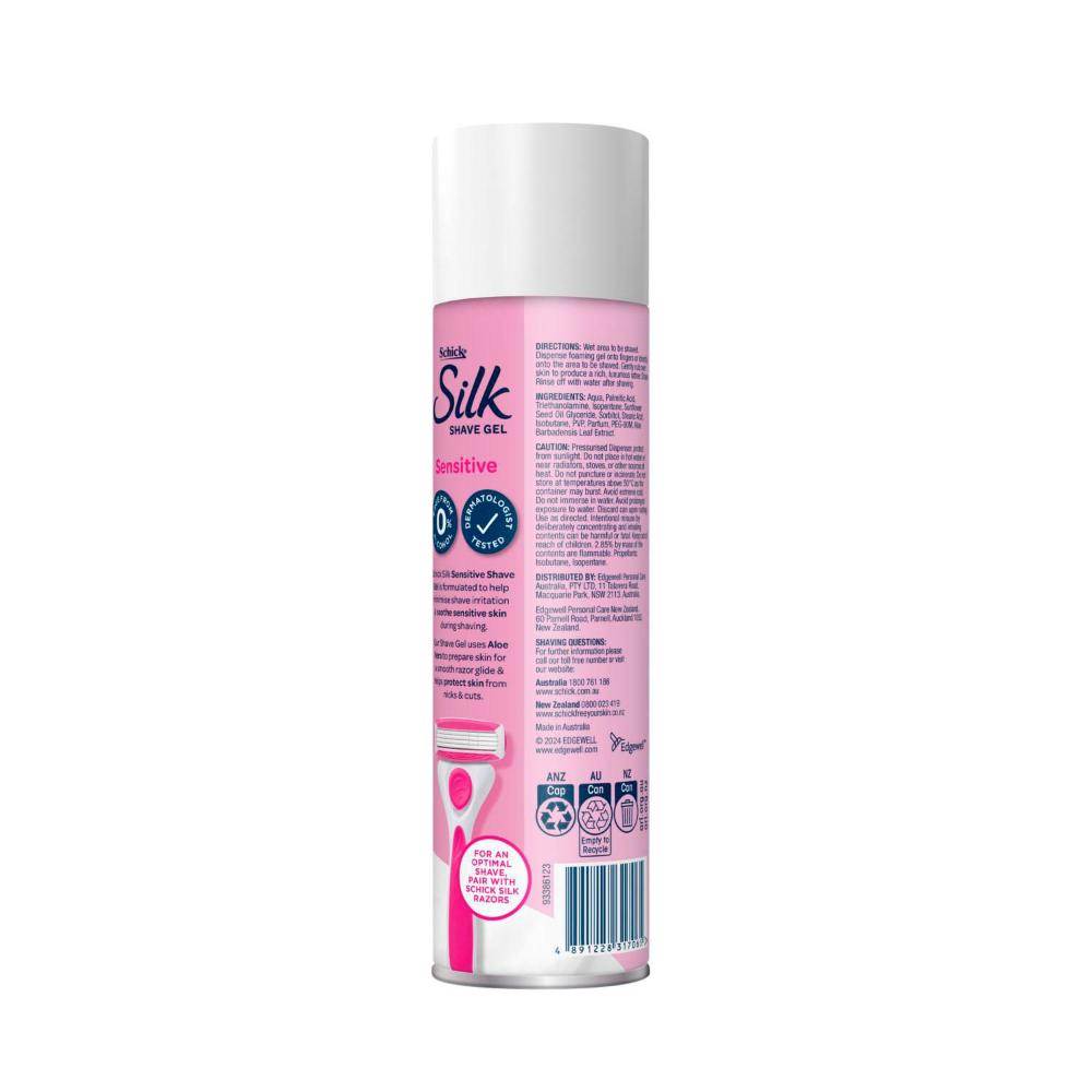 Schick Silk Womens Foaming Shave Gel Sensitive - 198g